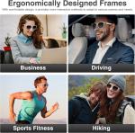 AI Smart Glasses with Chat GPT,Bluetooth Glasses with 150+ Translation,Smart Gla