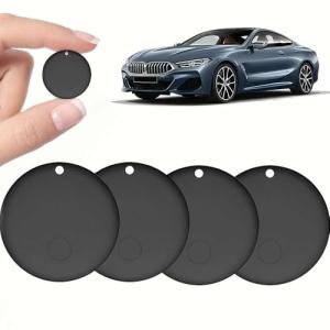 Air Tags-Mini GPS Tracker for Vehicles, Hidden Tracking Device for Vehicles, Car Tracker No Subscription Work with Find My (iOS Only), Vehicle Tracker with Audio for Kids, Dogs, Key, Luggage, Bag (2)