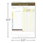 Cora Kate Food Journal Diary, 5.5 x 8.5 Calorie Counter Book, 50-Page Double-Sided Spiral Bound Meal Tracker for Tracking Calories, Carbs, Fat, Protein, Calorie Tracker, Food Log for Diet & Nutrition