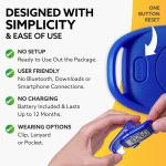 3DFitBud Simple Step Counter Walking 3D Pedometer with Clip and Lanyard A420S