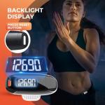 3D Pedometer for Walking, Simple Walking Step Counter with Removable Clip and Strap, USB Rechargeable Step Tracker with Backlight, Accurate Step Counter for Men Women Kids Seniors