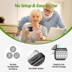 3D Pedometer for Walking, Simple Step Counter for Walking with Removable Clip and Lanyard, Accurate Pedometers for Steps, Step Tracker with Large Display for Men Women and Kids (Black)