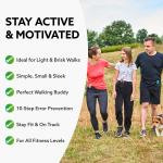 3DFitBud Simple Step Counter Walking 3D Pedometer with Clip and Lanyard A420S