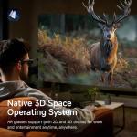 INAIR 2 PRO AR Glasses | 2D to 3D Image and Video | Reality/Virtual Switch | Multi-Screen | 135" 120Hz Display for Work & Entertainment |Compatible with iPhone15/16, Android, Mac Win Steam Deck