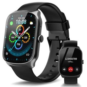 Smart Watch for Men Women, 1.95'' HD Curved Screen Smartwatch(Answer/Make Call), Fitness Tracker with 112 Sport Modes, IP68 Waterproof Fitness Watch with Heart Rate/Sleep Monitor/Pedometer/Calories