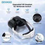 VR Headset for Nintendo Switch/OLED 3D Virtual Reality Glasses w/Adjustable Lens