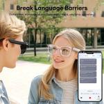 AI Smart Glasses, Bluetooth 5.4 Translation Glasses with 144 Language & Accents,