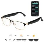 OICIIDO Ai Translation Smart Glasses with Chat GPT & Deepspeek Bluetooth Glasses for Men Women with 164+ Language & Accents, Translation Glasses Color-Change Lens, Open Ear Lighweight Eyeware