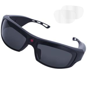 REEDTOCK HD1080P Smart Glasses with Wireless Bluetooth Music Speaker,Open Ear,AI Translation Glasses Support 110+ Languages,Sports Smart Sunglasses(Include 32Gb Card)