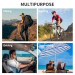 RCstyle Polarized Clip Compatible With Ray-Ban Meta Wayfarer(Standard) Smart Glasses Color Changing Clip Set for Man and Woman 50-22 Size M(Blue, Purple)