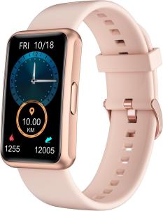 Fitness Tracker No Bluetooth/No APP, Pedometer Waterproof for Men Women (Pink)