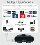 VISIONhmd Personal 3D Movie Cinema,HDMI Input,Connect to Various Multimedia Signal Source Devices. Built in Battery,Not VR/AR,HDMI Goggles,Video Glasses,Monitor (Bigeyes H3 Pro)