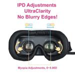 VISIONhmd Personal 3D Movie Cinema,HDMI Input,Connect to Various Multimedia Signal Source Devices. Built in Battery,Not VR/AR,HDMI Goggles,Video Glasses,Monitor (Bigeyes H3 Pro)