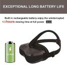 VISIONhmd Personal 3D Movie Cinema,HDMI Input,Connect to Various Multimedia Signal Source Devices. Built in Battery,Not VR/AR,HDMI Goggles,Video Glasses,Monitor (Bigeyes H3 Pro)