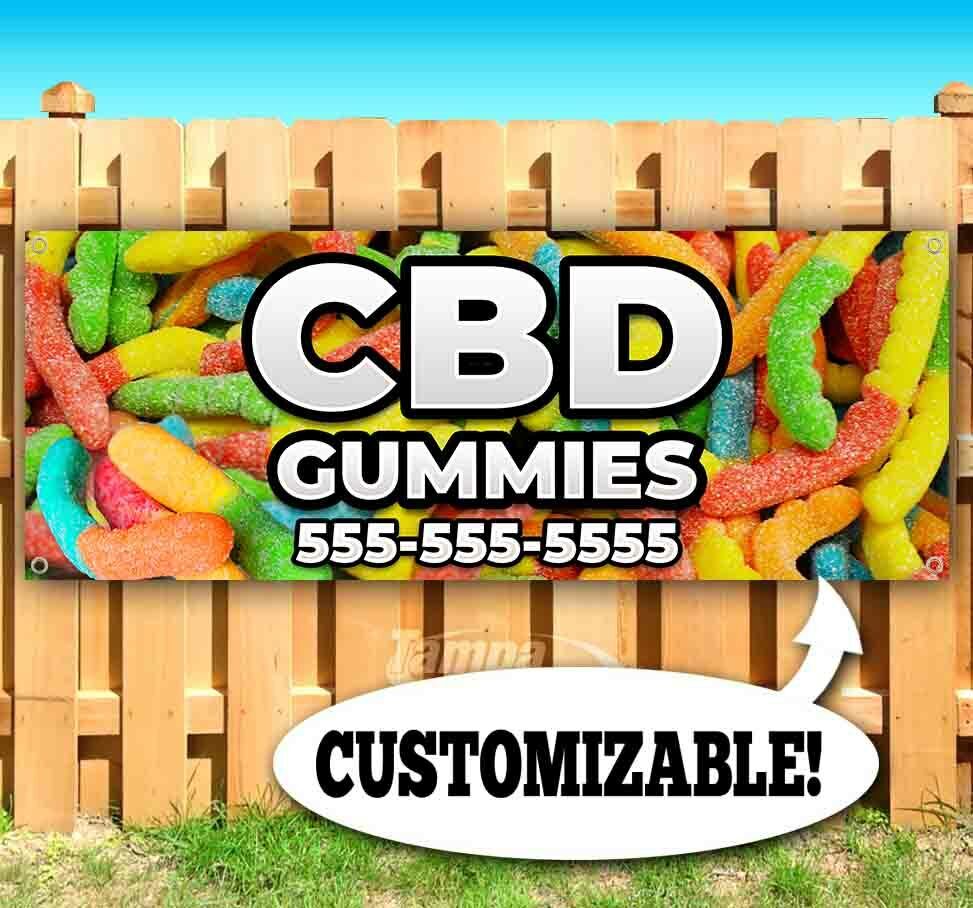 CBD Gummies Vinyl Banner - Custom Sizes Available