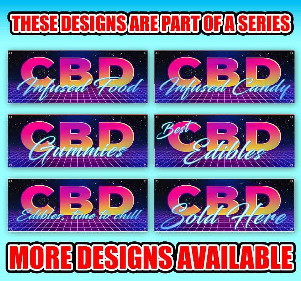 CBD Gummies Vinyl Banner Flag - Multiple Sizes Available