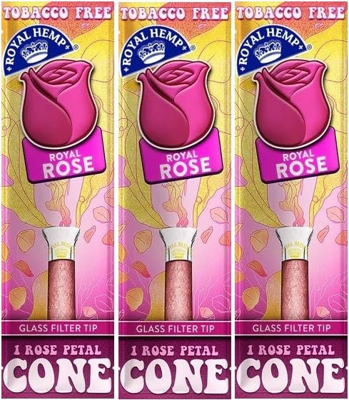 Royal Rose Flavor Pre-Rolled Cones with Filter Tip