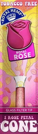 Royal Rose Flavor Pre-Rolled Cones with Filter Tip