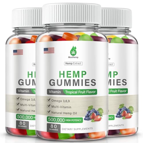 MaxHemp Organic Extra Strength Hemp Gummies - 3 Packs