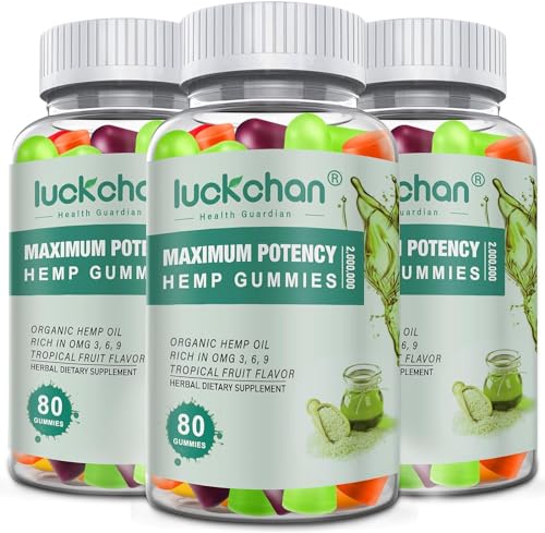 High Potency Organic Hemp Oil Gummies - 3 Packs