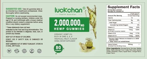 High Potency Organic Hemp Oil Gummies - 3 Packs
