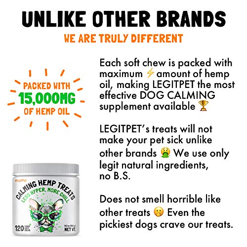 Organic Calming Hemp Dog Treats for Stress Relief
