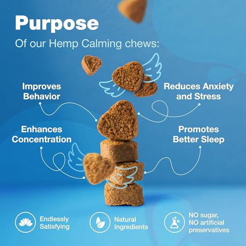 Hemp Calming Chews for Dogs 180 Duck Flavor