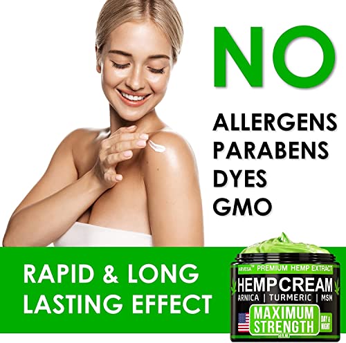 Maximum Strength Hemp Cream for Pain Relief