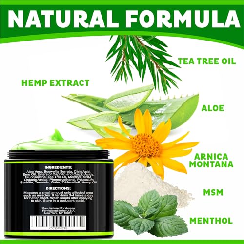 Hemp Cream with Turmeric and Arnica for Pain