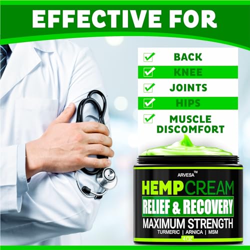Hemp Cream with Turmeric and Arnica for Pain
