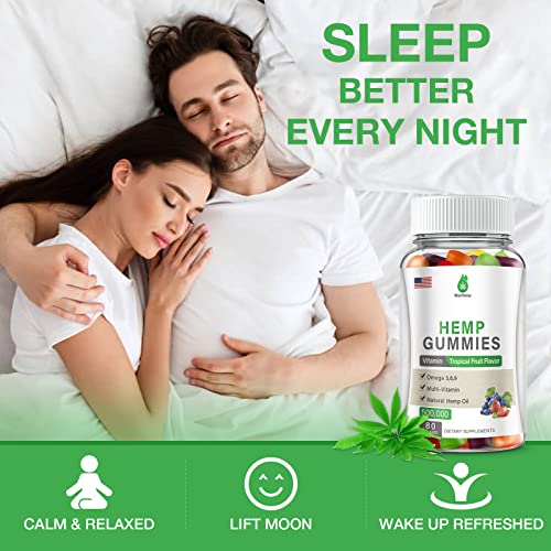 Extra Strength Organic Hemp Gummies 4-Pack, Vegan