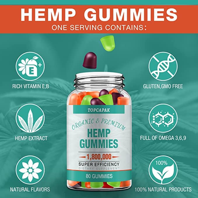 High Potency Hemp Gummies with Natural Extract