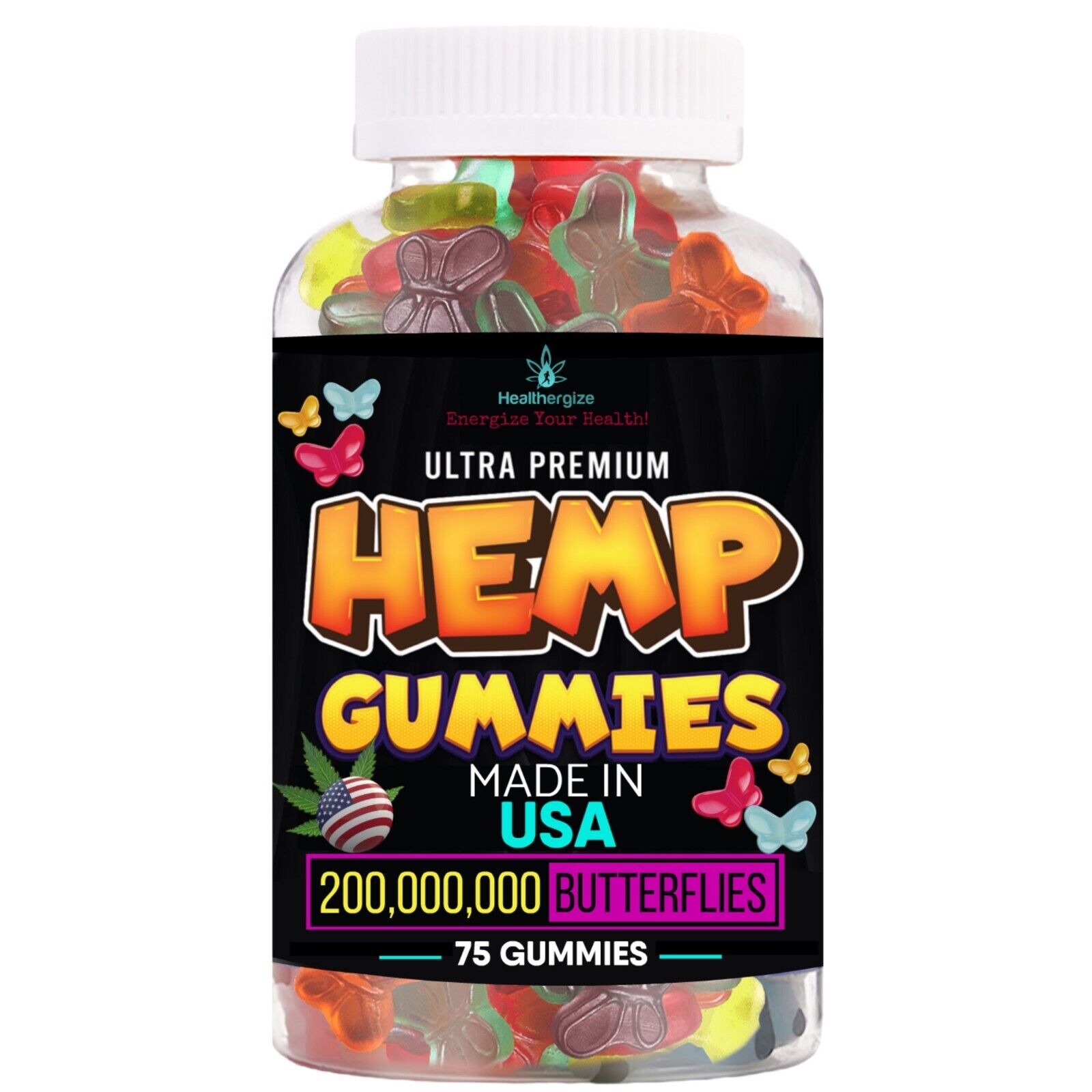 Butterfly Shaped CBD Gummies for Stress Relief