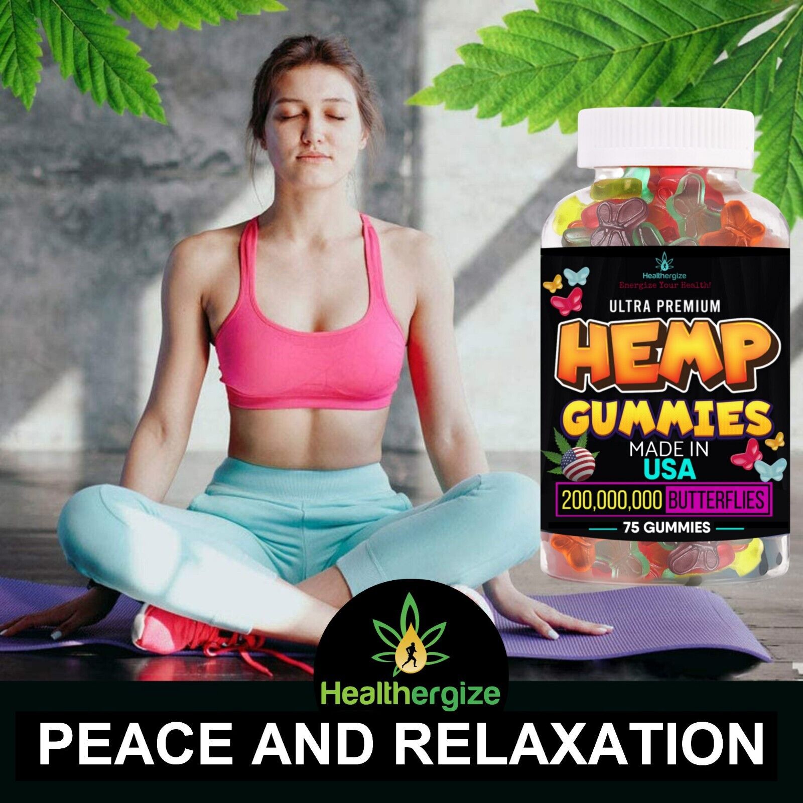 Butterfly Shaped CBD Gummies for Stress Relief