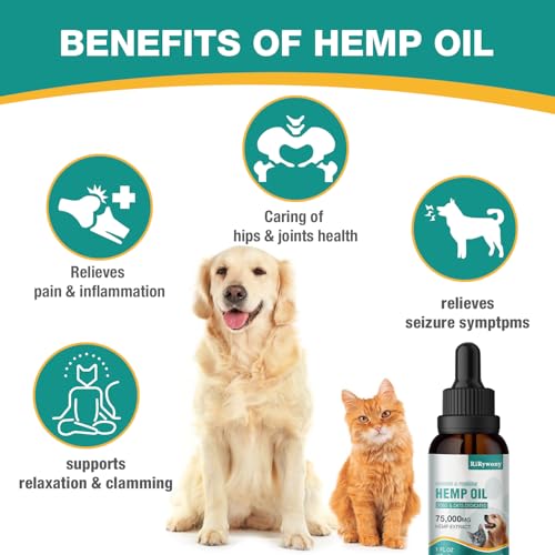 2-Pack Organic Hemp Oil for Pets - Anxiety Relief