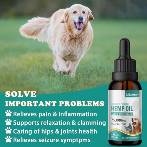 2-Pack Organic Hemp Oil for Pets - Anxiety Relief