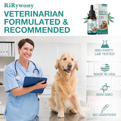 2-Pack Organic Hemp Oil for Pets - Anxiety Relief