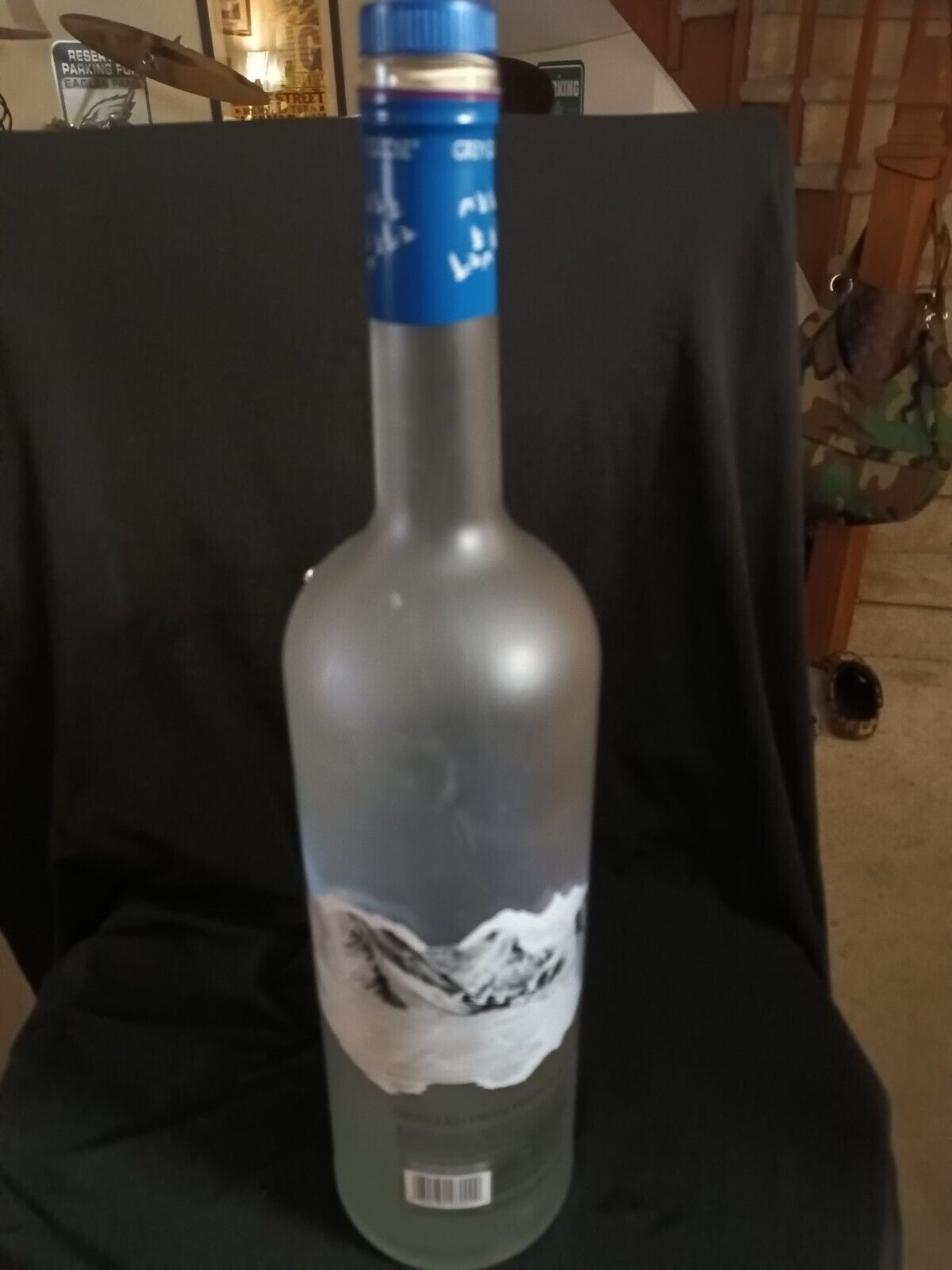 Large Grey Goose Vodka Bottle Bong Lamp