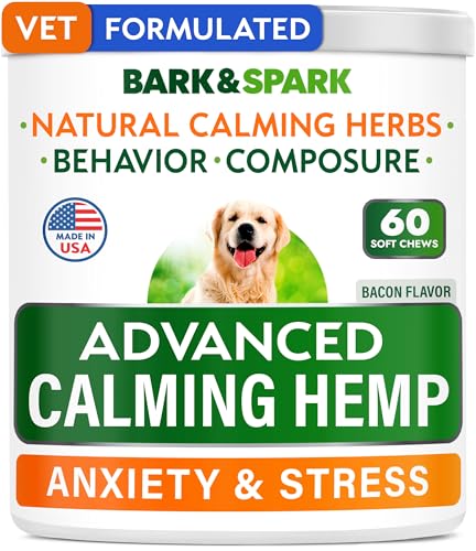BARK&SPARK Calming Hemp Dog Treats - 60 Chews