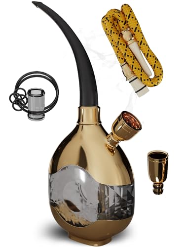 Gold Portable Mini Hookah Set by M. ROSENFELD