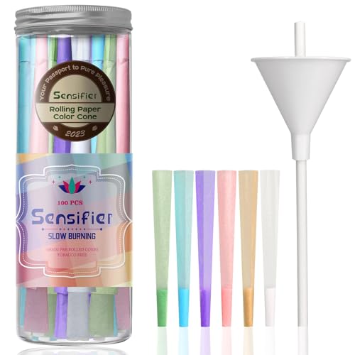 100 Pack Colorful King Size Pre-Rolled Cones