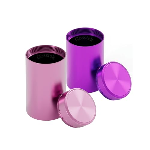 Gosstek 2-Pack Portable Aluminum Airtight Jars