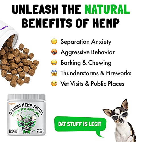Organic Calming Hemp Treats for Anxious Dogs
