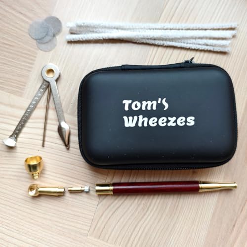Wood Tobacco Pipe Kit with Cleaner & Tamper