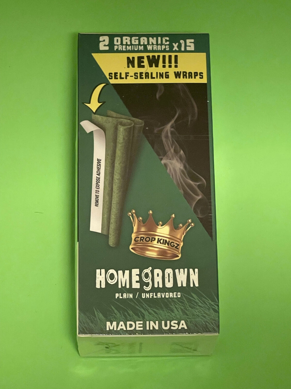 Crop Kingz Homegrown Hemp Rolling Papers - 30 Pack