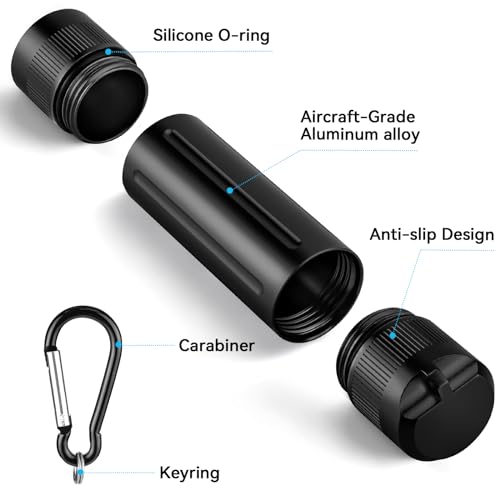 Airtight Smell Proof Container with Dual-Opening Tube