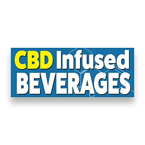 CBD Infused Beverages Vinyl Banner - 24x60
