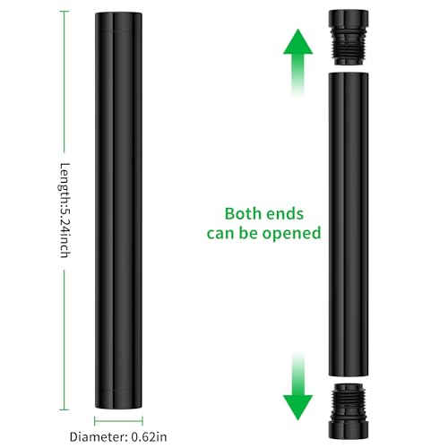Portable Aluminum CBD Storage Tube Case (5 Pack)
