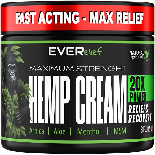 Maximum Strength Hemp Cream for Pain Relief