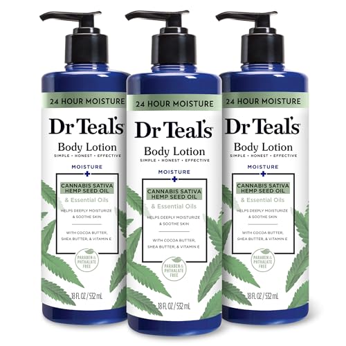 Dr Teal's Hemp Seed Oil Body Lotion Trio